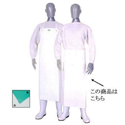 ロン炊事用胸無前掛 白 M