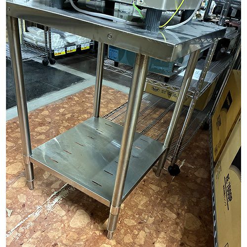 中古】作業台 BGなし 幅600×奥行600×高さ830 【送料別途見積】【業務用