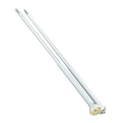 SATO アルミ 温度計付 揚箸 天ぷらメーター 35cm