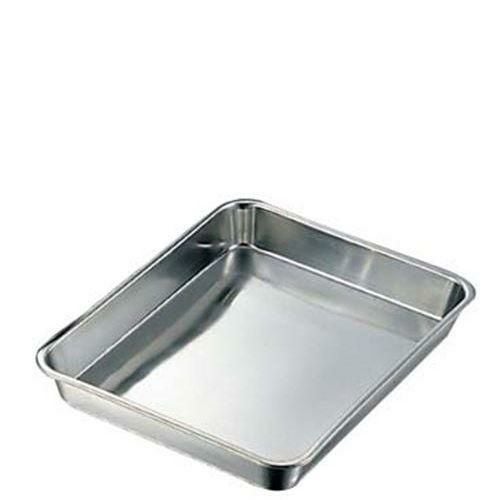 クローバー 18－8 浅型 角バット 4枚取