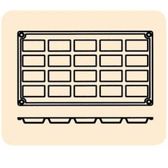 ケーキ型 FR014 スモールフィナンシェ 20ヶ取 /グループT