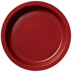 ラックポーセレン ガストロノームパン 丸型 深 L1/2 ダークレッド