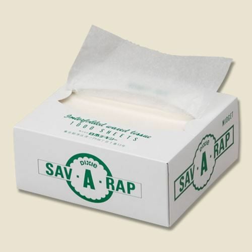 デキシー ワックスペーパー 153×273mm スノーホワイト 1000枚