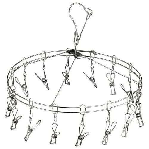 ステンレス 丸型ピンチハンガー 16ピンチ SHR-16