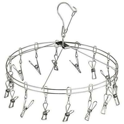 ステンレス 丸型ピンチハンガー 16ピンチ SHR-16