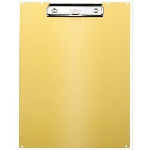 ステア アルミクリップボード A4タテ KNA-503-OG オレンジゴールド