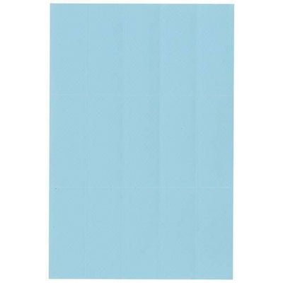 定位置管理シール 青 2×5cm ミシン目15枚（8シート入）