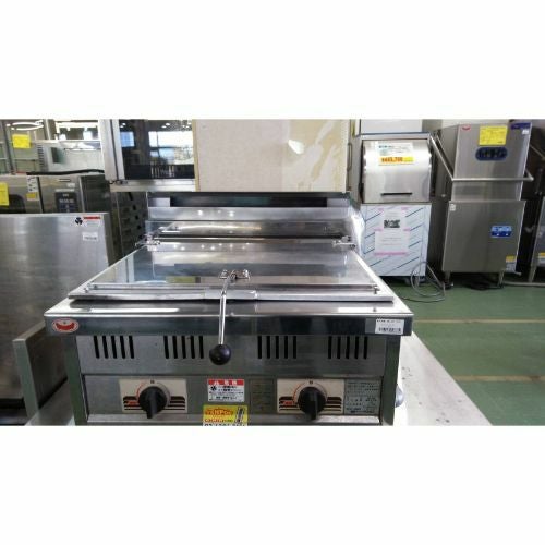 業界最長1年保証】【中古】ガス餃子焼器 マルゼン MGZ-066 幅600×奥行