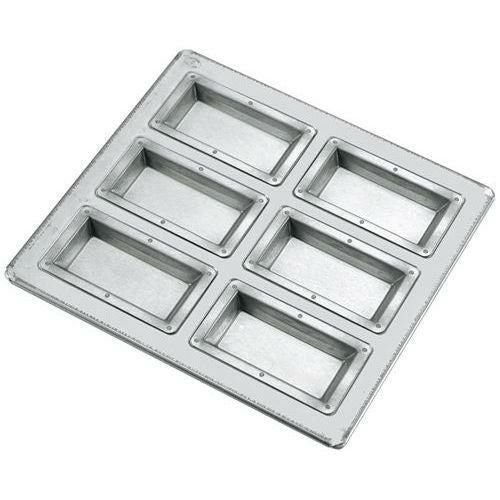 シリコン加工 フィナンシェ型 天板（6ヶ取）フラット仕上げ