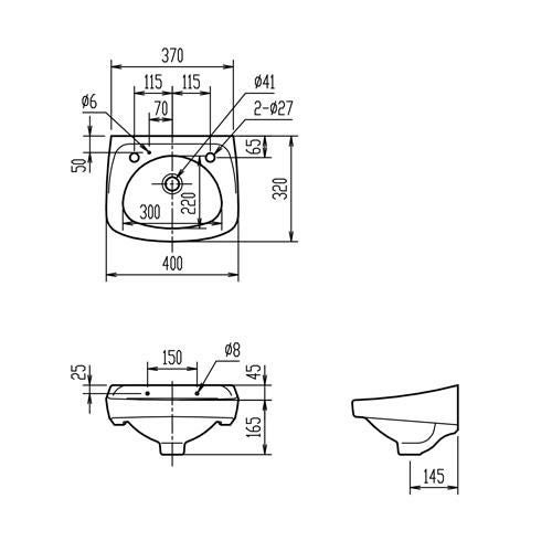 【リクシル】平付大形手洗器 L-15G 立水栓等セット商品/送料別途見積