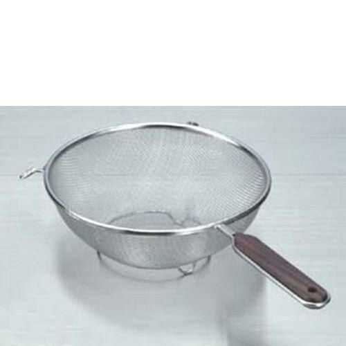 ダイアナ 18－8 木柄足付 ストレーナー シングルアミ 19cm L－0032