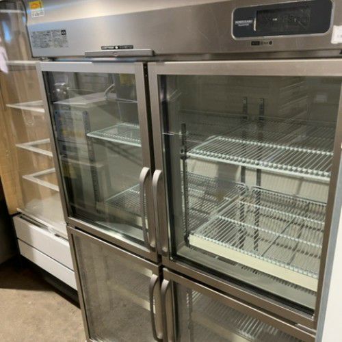 【中古】冷蔵ショーケース ホシザキ RS-120A3-4G 幅1200×奥行800×高さ1950 三相200V 【送料別途見積】【湘南店在庫】