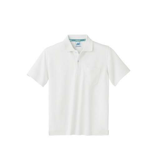 ポロシャツ 兼用 半袖 白 男女兼用 32-5061