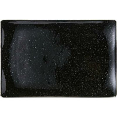 角和皿 長角24cm皿 黒御影 黒【まとめ買い商品】