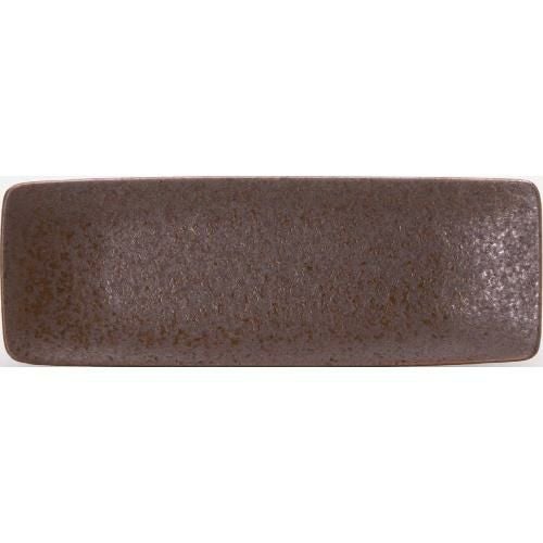 角和皿 細角 18cm皿 赤茶備前【まとめ買い商品】