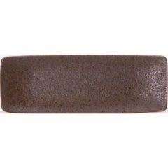 角和皿 細角 18cm皿 赤茶備前【まとめ買い商品】