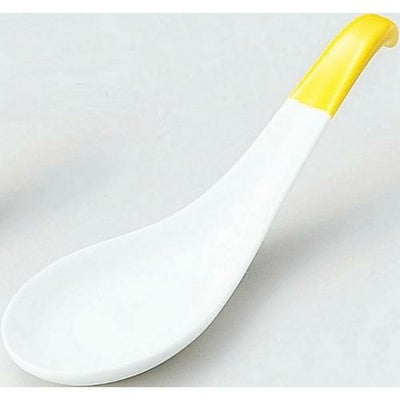 カラースプーン&レンゲ むし碗レンゲ 黄 黄【まとめ買い商品】