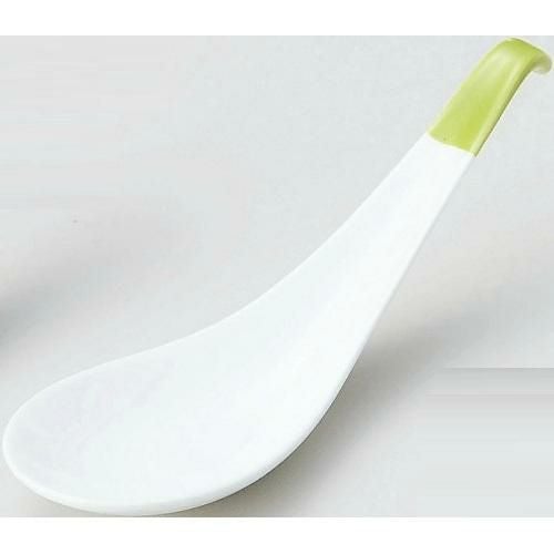 カラースプーン&レンゲ 粥レンゲ 緑 緑【まとめ買い商品】