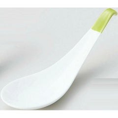 カラースプーン&レンゲ 粥レンゲ 緑 緑【まとめ買い商品】