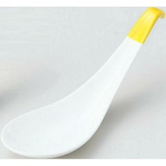 カラースプーン&レンゲ 粥レンゲ 黄 黄【まとめ買い商品】