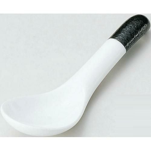 カラースプーン&レンゲ 洋風レンゲ 黒耀 黒【まとめ買い商品】