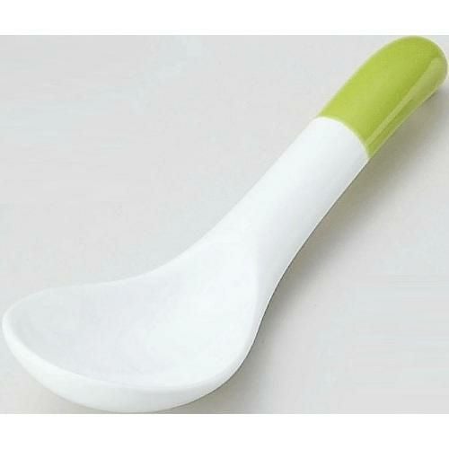 カラースプーン&レンゲ 洋風レンゲ 緑 緑【まとめ買い商品】