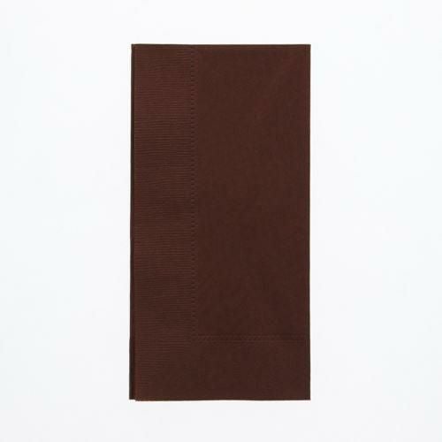カラーナプキン 2PLYナプキン チョコレート 約45cm 50枚