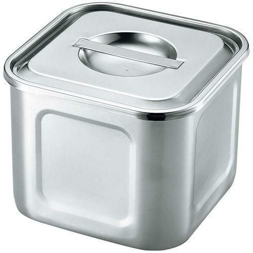 UK 18－8 角・深浅型キッチンポット 12cm