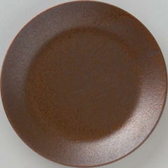 水明 赤茶備前 21cm皿 赤茶備前【まとめ買い商品】