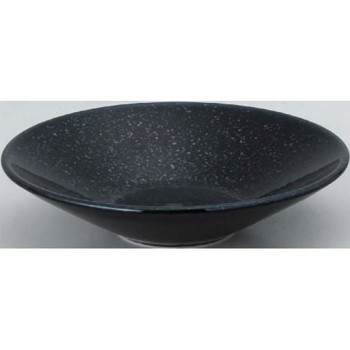 水明 黒御影 14cm深皿 黒御影 黒【まとめ買い商品】