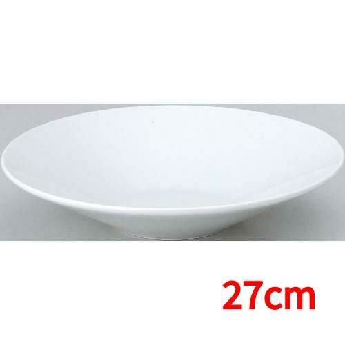 水明 白 27cm深皿 白【まとめ買い商品】