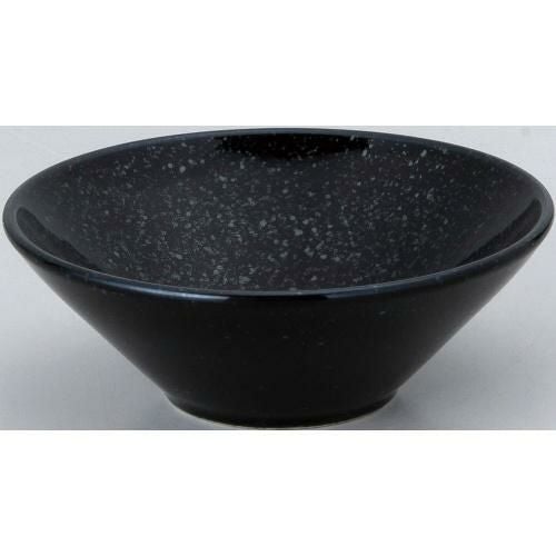 水明 黒御影 12cm浅ボール 黒御影 黒【まとめ買い商品】