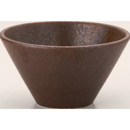 水明 11cmボール 赤茶備前【まとめ買い商品】 10個入