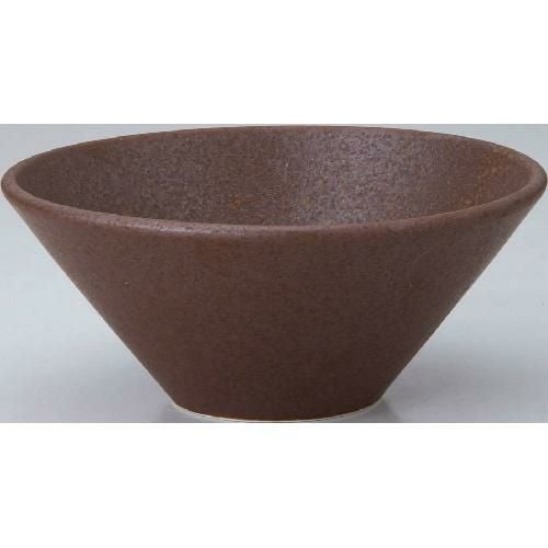 水明 19cmボール 赤茶備前 【まとめ買い商品】 10個入