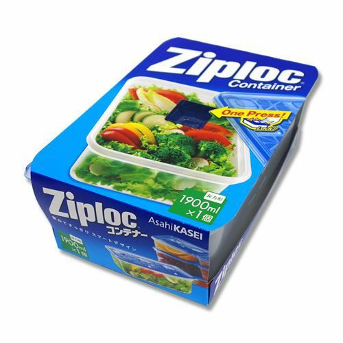 ジップロックコンテナー 長方形 1900ml 1個