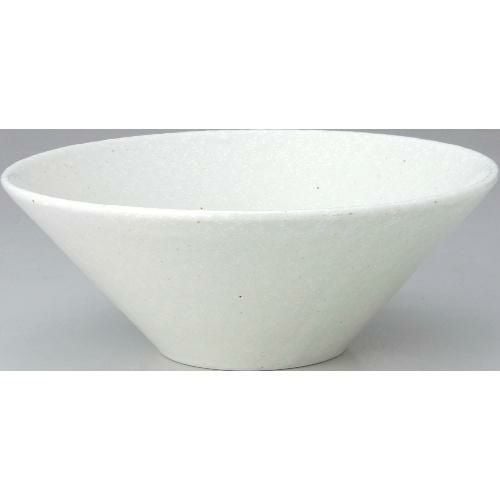 水明 24cmボール 粉引 【まとめ買い商品】 10個入