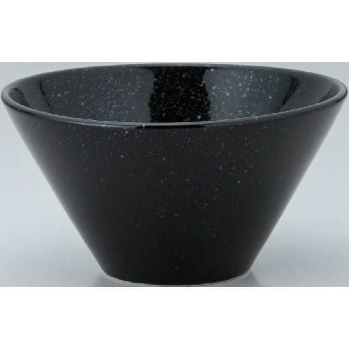 水明 16cm深ボール 黒御影 【まとめ買い商品】 10個入