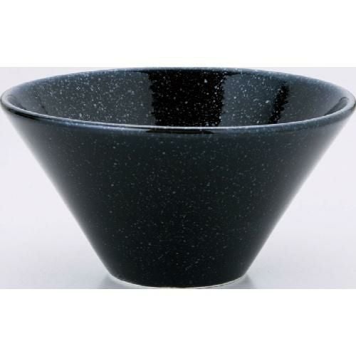 水明 18cm深ボール 黒御影 【まとめ買い商品】 10個入