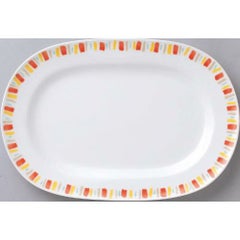 ダイヤセラム(強化) オレンジ十草 12吋 プラター【まとめ買い商品】