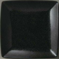 水明 黒御影 25cm正角皿 黒御影 黒【まとめ買い商品】