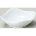 珍味&小付セレクション スクエア波小皿(小) 白 白【まとめ買い商品】