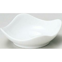 珍味&小付セレクション スクエア波小皿(大) 白 白【まとめ買い商品】