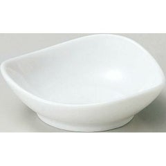 珍味&小付セレクション トライアングル波小皿(大) 白 白【まとめ買い商品】
