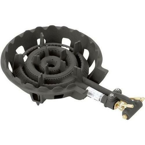 DE－22nPSL 【大栄産業】 パイロット付 LP ガスコンロ 2重(羽根付)