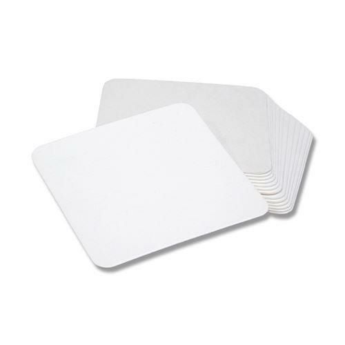コースター 白90 角 1mm 100枚
