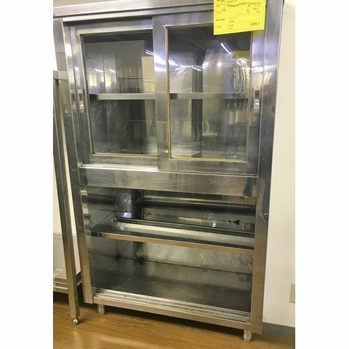 中古】食器棚 両扉式 幅1200×奥行950×高さ1870 【送料別途見積】【業務