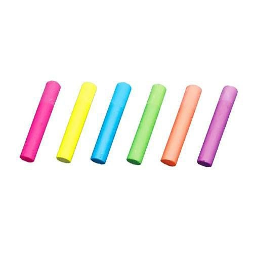 ダストレス蛍光チョーク 6本入 6色