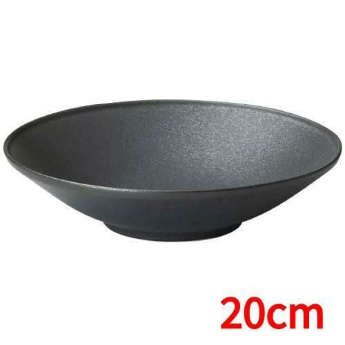 フィノ 20cm 浅ボール クリスタルブラック