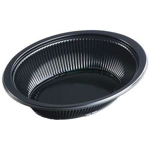 エフピコ 弁当容器 DLV楕円 24-18(60)MSD 本体 黒 50枚