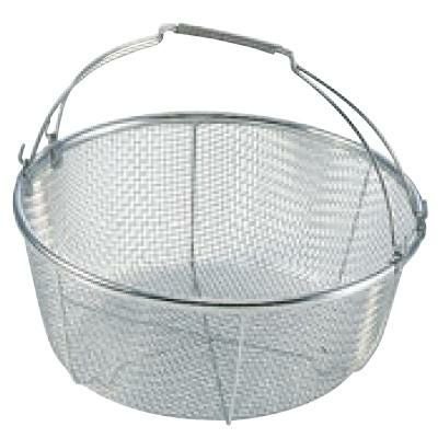 18-8 手付 丸型 洗カゴ 荒目(φ300)